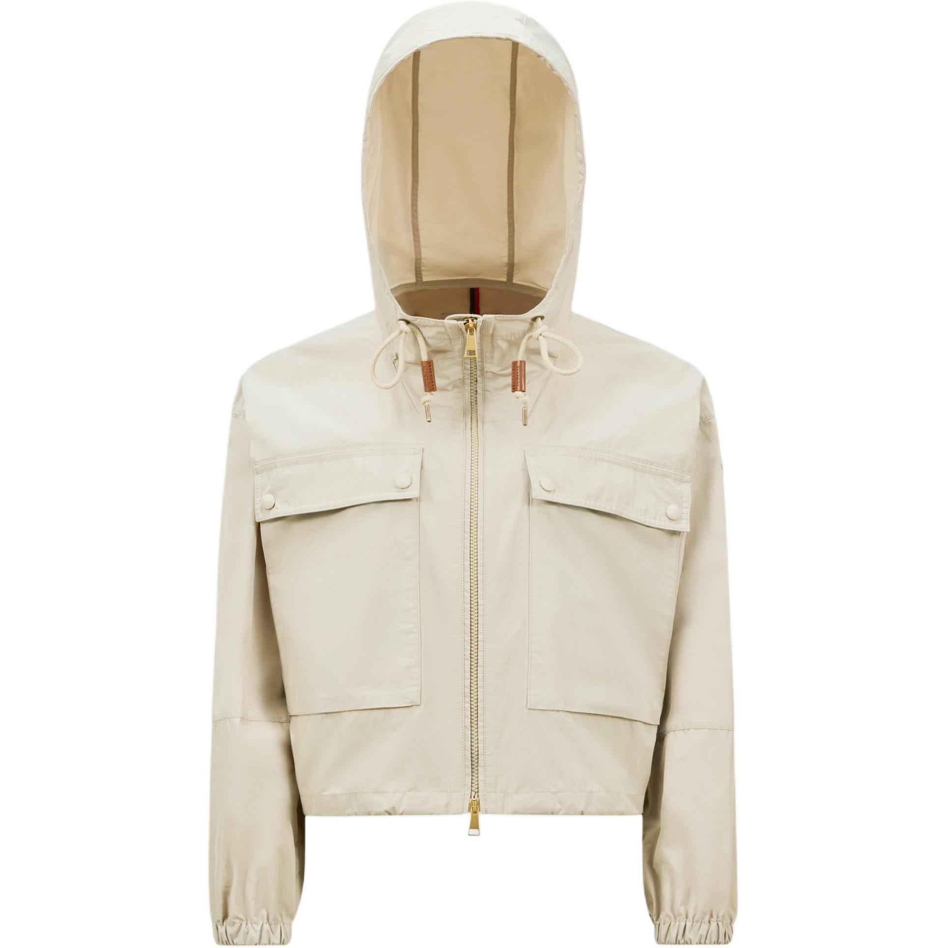 Женская куртка Moncler Sauvan (бежевая)