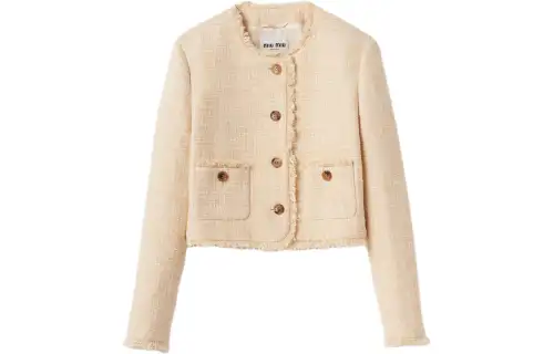 MIU MIU Jackets & Coats Women's Vanilla