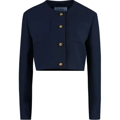 Prada Crewneck Cropped Jacket