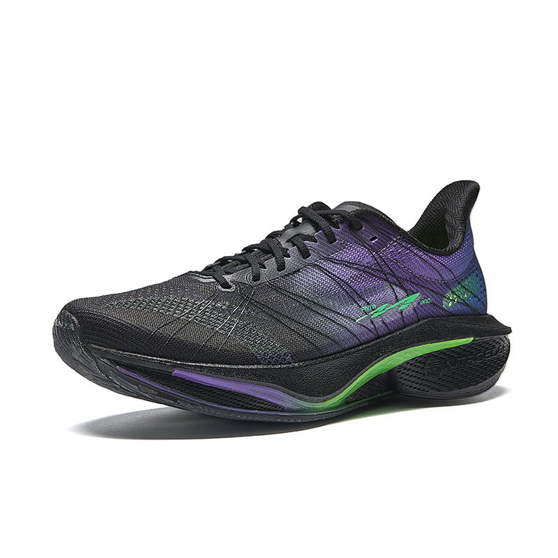 Anta Mach 4Pro V2 Low top Nitrogen Technology Casual Training Running Shoes Men’s Black Purple