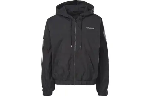 Reebok Jackets Women's Black Hooded Moderate Other