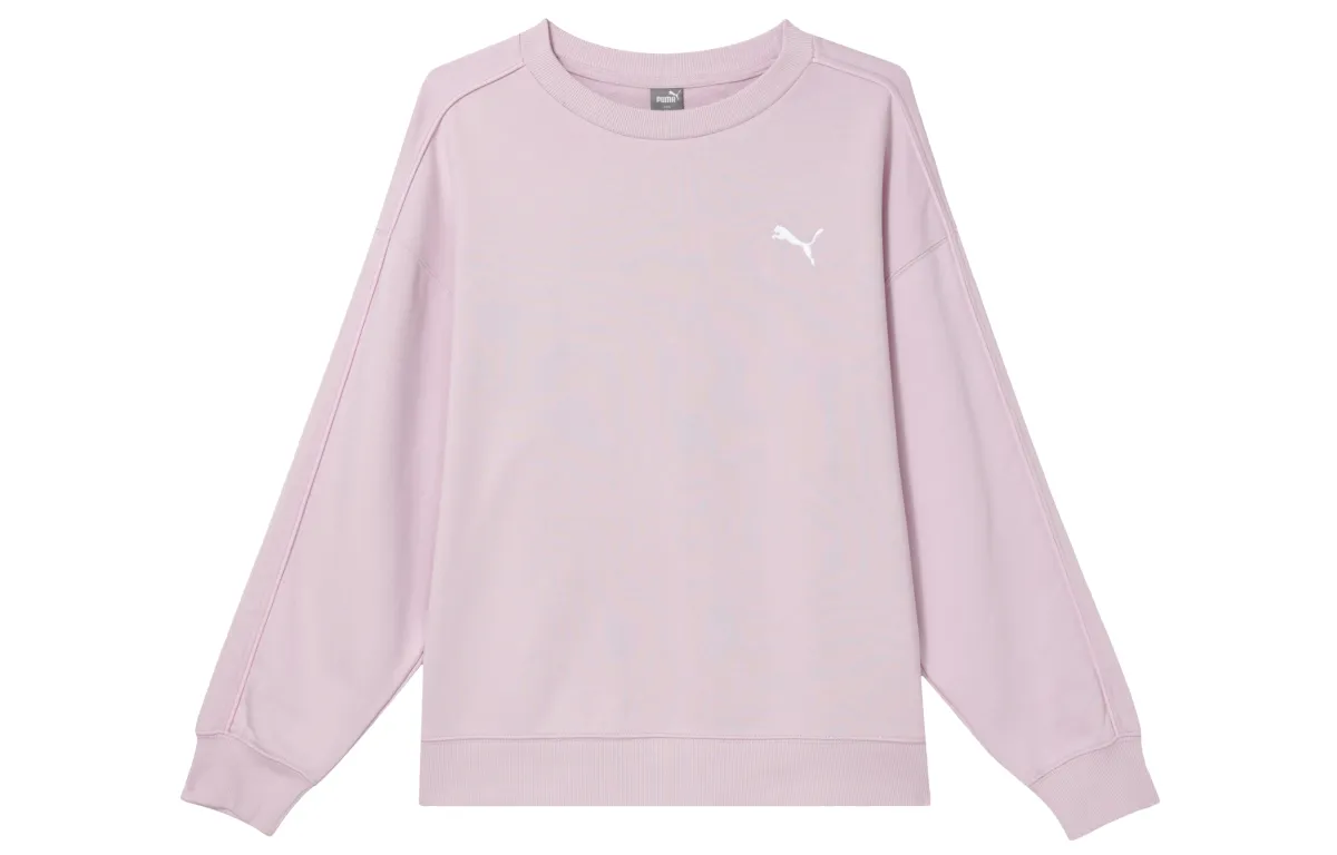 PUMA Sweatshirts Women's Purple Crew Neck Moderate Other