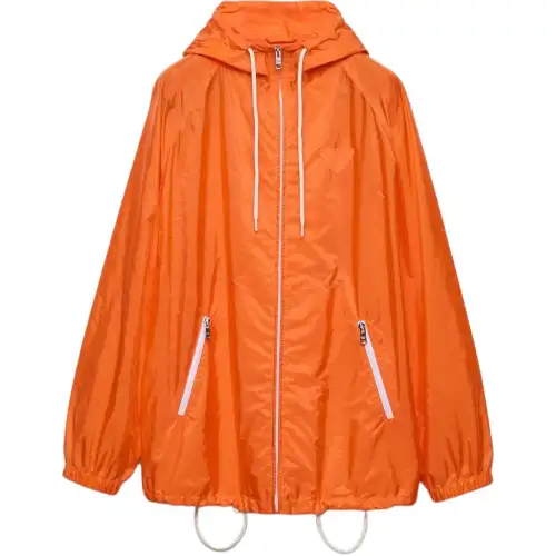 Prada Zip-Up Hooded Jacket