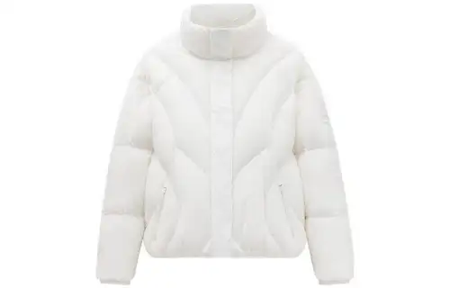 ANTA Variety Training Collection Down Jackets Women's Papyrus White Stand Collar Moderate Down Jacket