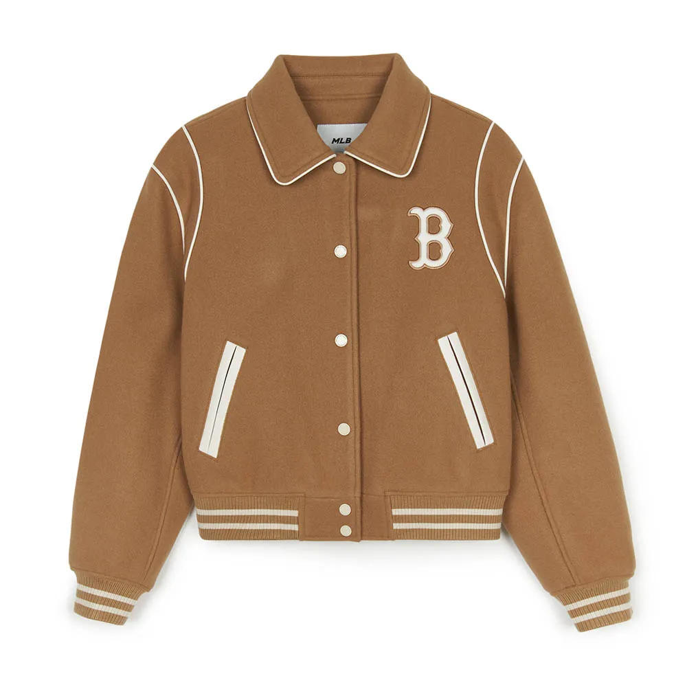MLB Boston Red Sox Jackets & Coats Women's Beige Yellow