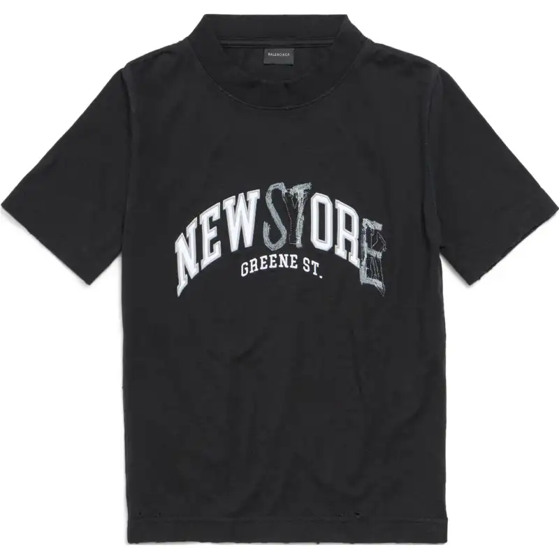 Balenciaga FW24 Regular T Shirt Women's Black Slim Fit