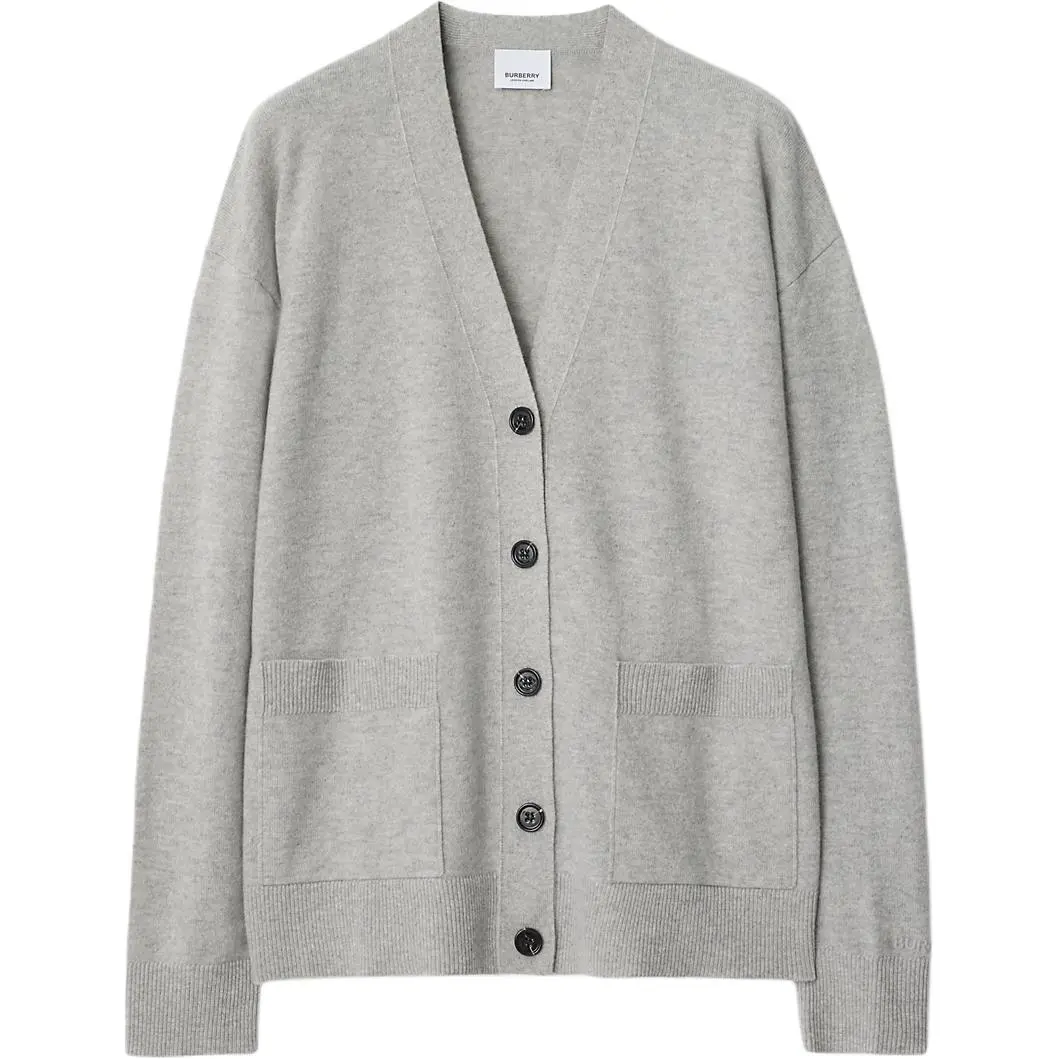 Burberry Cashmere Sweater Women's Light Gray