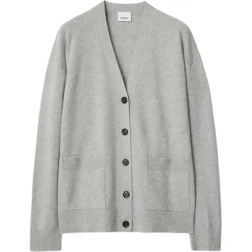 Burberry Cashmere Sweater Women's Light Gray