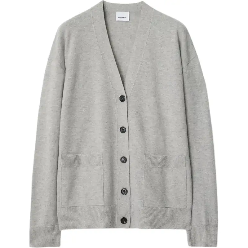 Burberry Cashmere Sweater Women's Light Gray