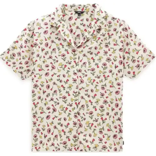Vans Shirts Women's Apricot Cuban Collar Moderate
