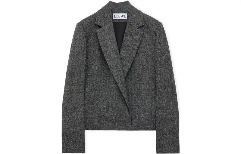 LOEWE Jackets Women's Black Suit Collar Moderate Other
