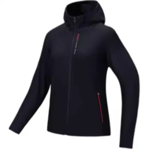 Anta Variety Training Collection Sports Thermal Hooded Fleece Lined Knitwear Women's Basic Black
