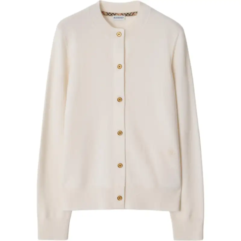 Burberry SS25 Cashmere Sweater Women's Chalk