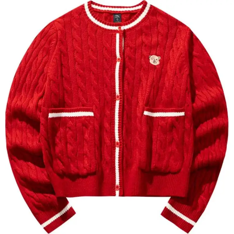 Anta Good Things Will Happen Knitwear Women's Maple Leaf Red