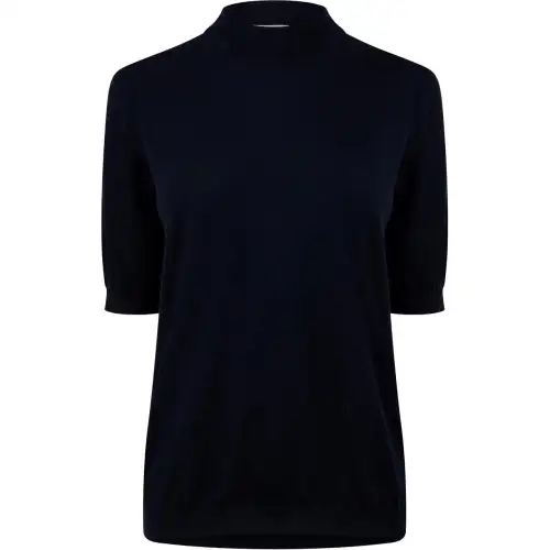Bottega Veneta Logo Embroidered Knitted Top