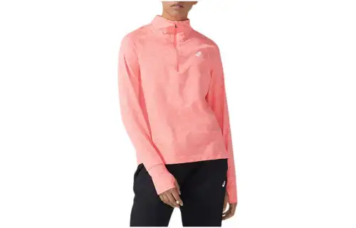 ASICS THERMOPOLIS Sweatshirts Women's Pink Stand Collar Moderate Regular