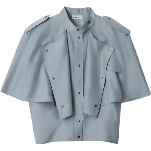 Burberry silk cape top