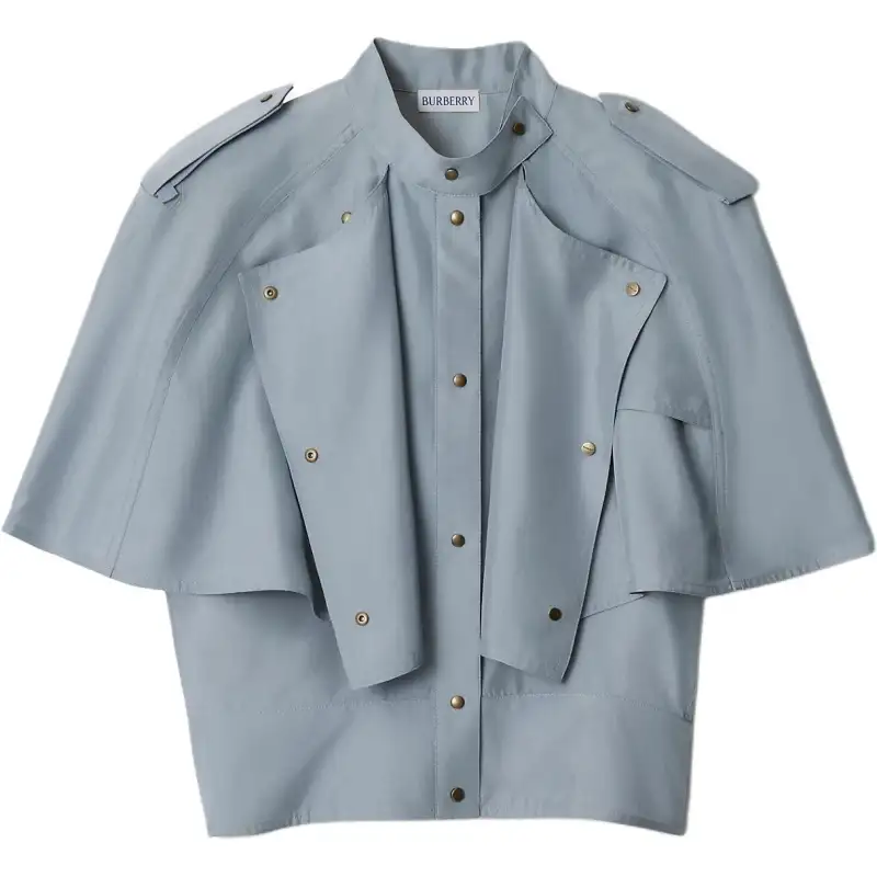 Burberry silk cape top