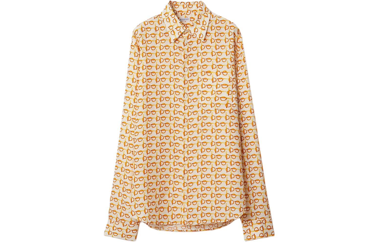 Женская рубашка Burberry SS24 (золотая)