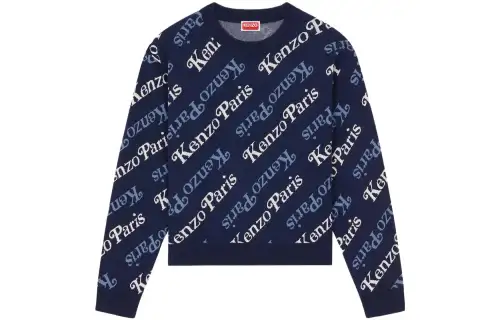KENZO Logo Intarsia Knit Jumper