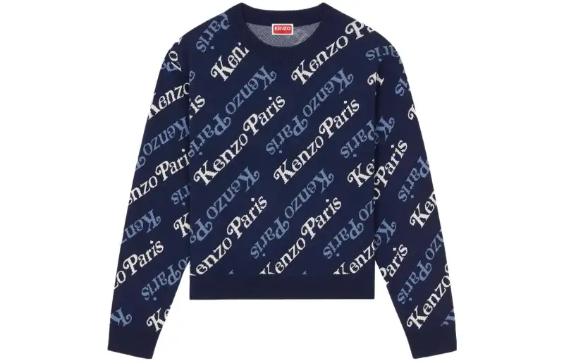 KENZO Logo Intarsia Knit Jumper