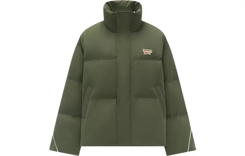 Reebok Down Jackets Women's Dark Army Green Fleece Lined Other