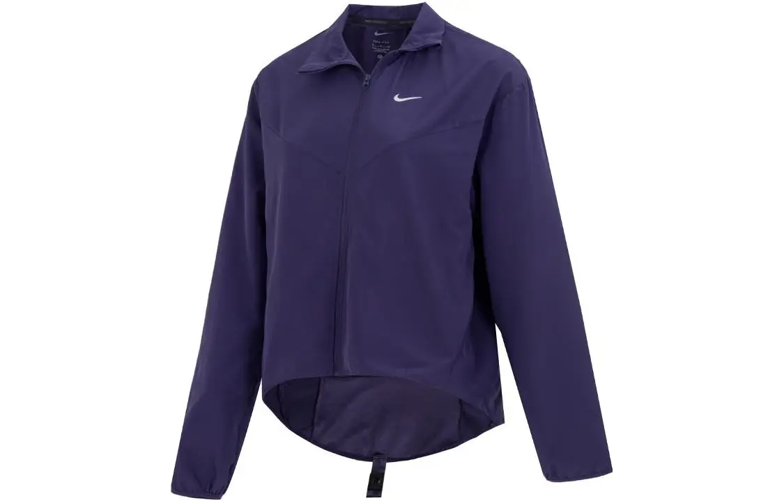 Nike Women's Logo Print Running Sports Jacket Purple