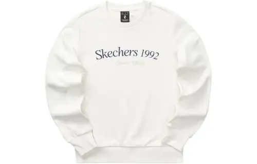 Skechers Colorful Sweatshirt Women's Marshmallow White