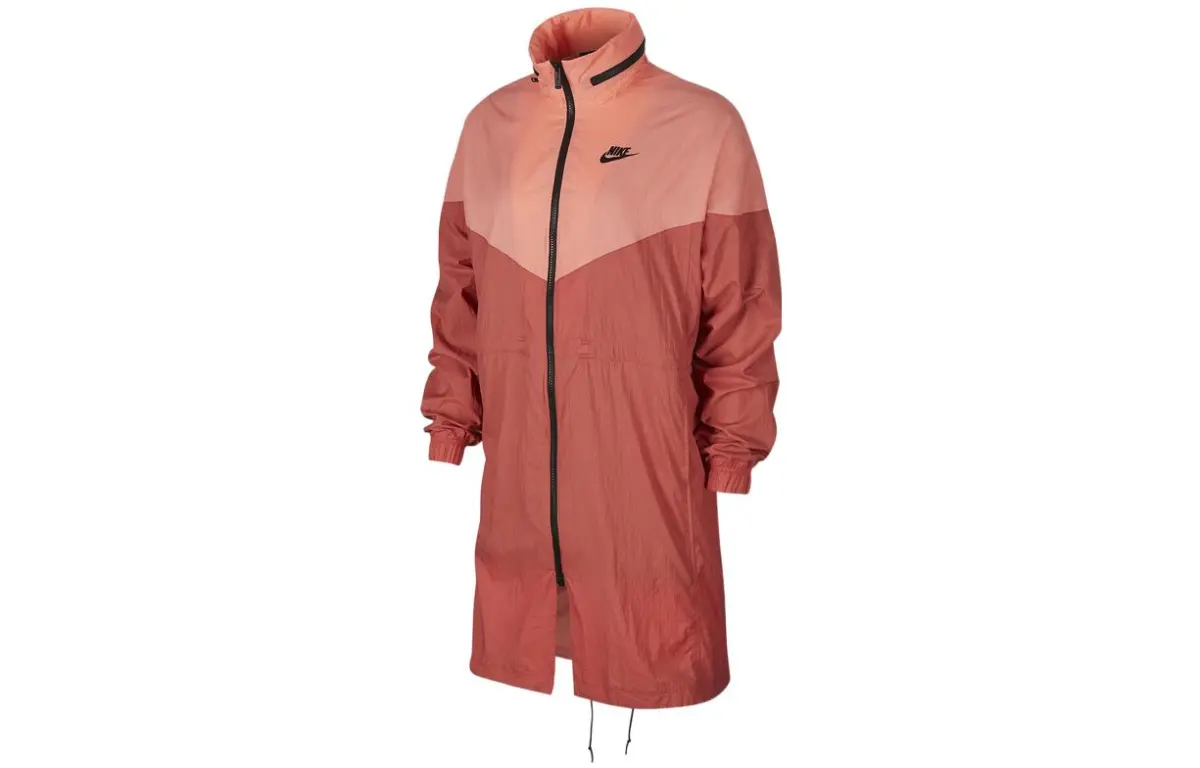 Nike Jackets Women's Red Brown Stand Collar Moderate Other