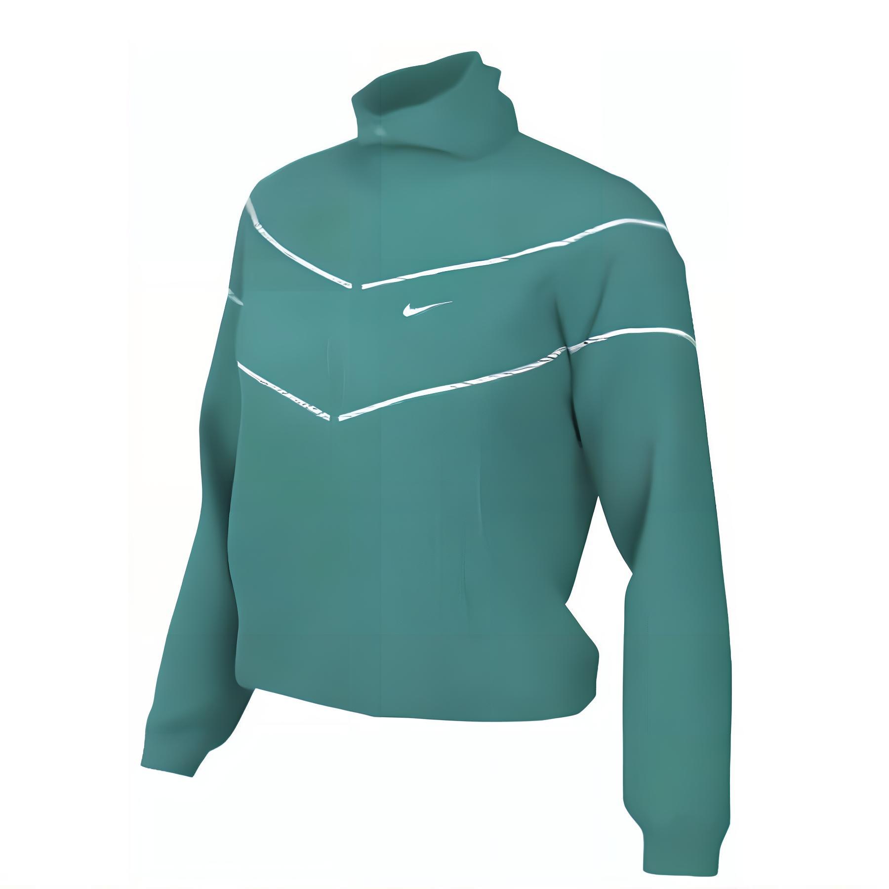 Женская куртка Nike NSW NK WR WVN UV FZ (зеленая)