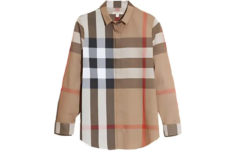 Burberry Shirt Women's Brown Gray