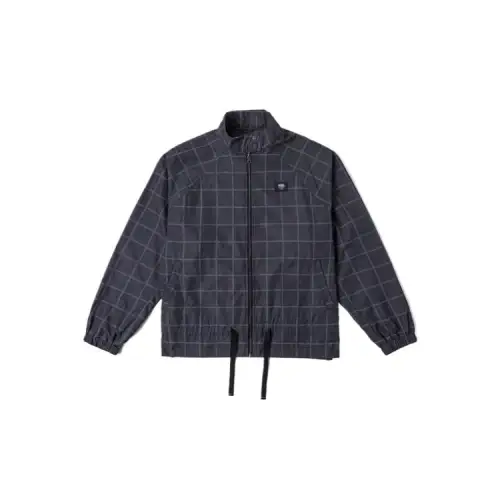 Vans Jacket Stand Collar Coat Women's Black Blue