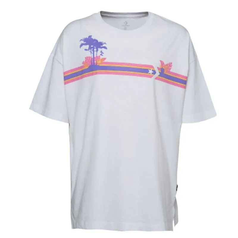 Converse Palm Trees T Shirt Women's White