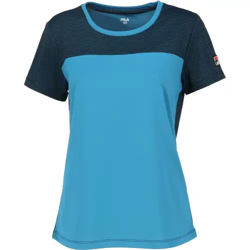 FILA Shirts Women's Dark Blue Crew Neck Moderate