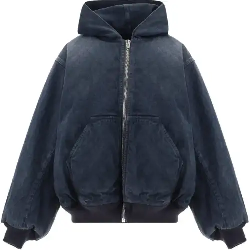 Balenciaga Jackets & Coats, Loose Fit Women's Dark Gray