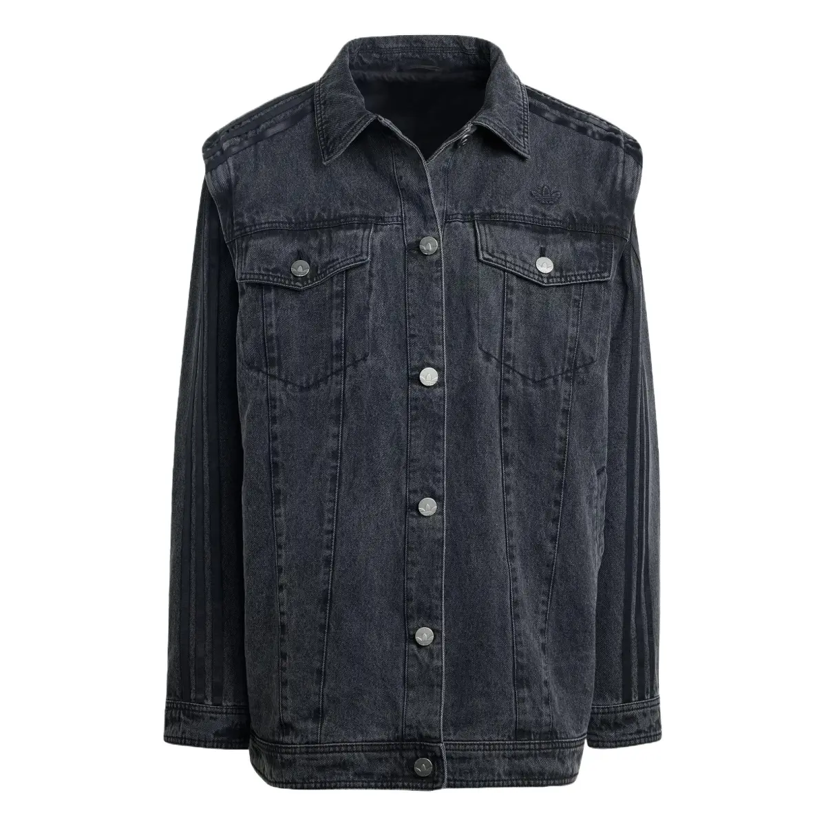 Adidas Originals DENIM SHIRT JKT Jacket Women's Black