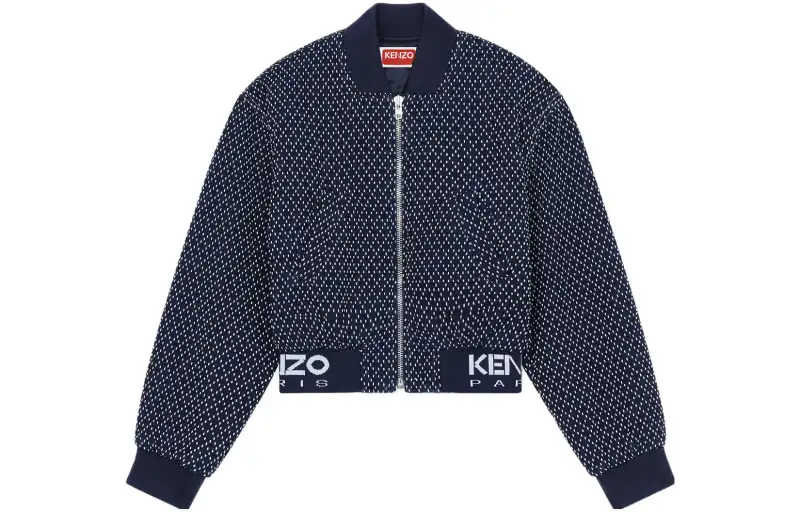 Kenzo Sashiko Stitch embroidered bomber jacket