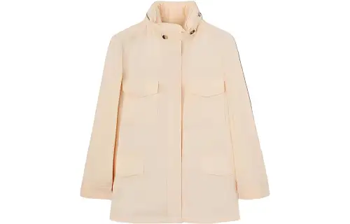 Loro Piana Jackets Women's Beige Stand Collar Moderate Other