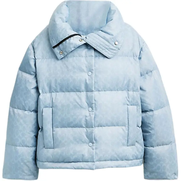 COACH FW24 Down Jacket Women's Light Blue