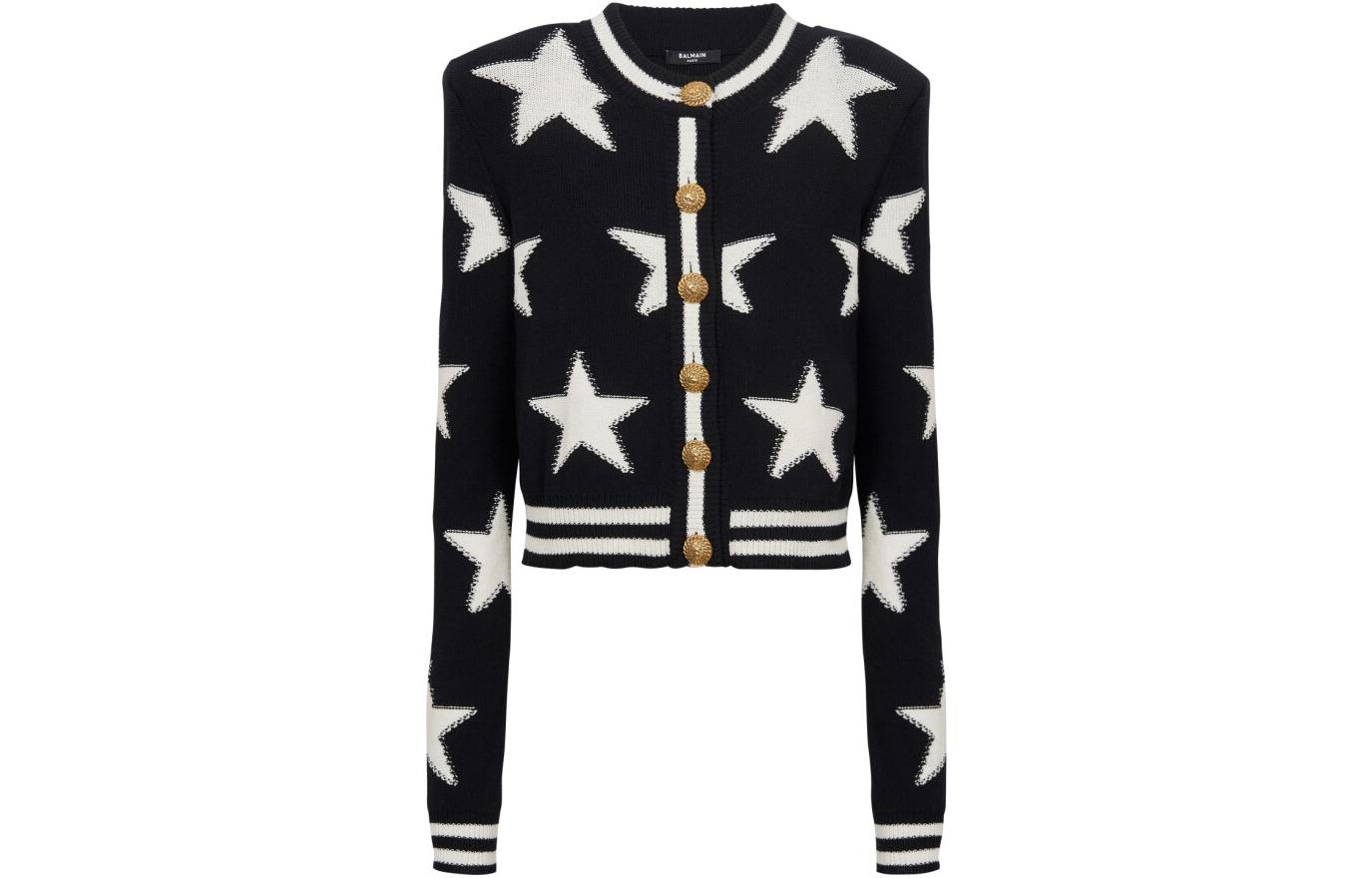 Женский кардиган BALMAIN (черный)