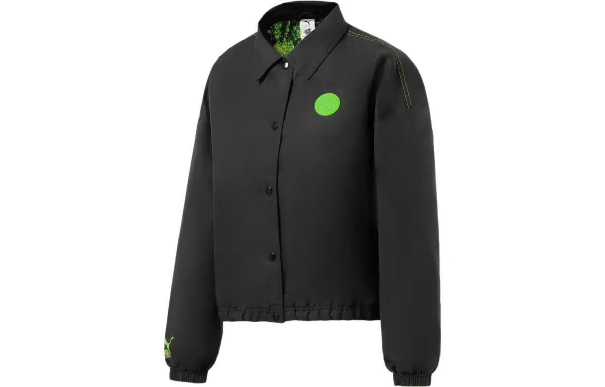 PUMA Jackets Women's Black Lapel Moderate Other