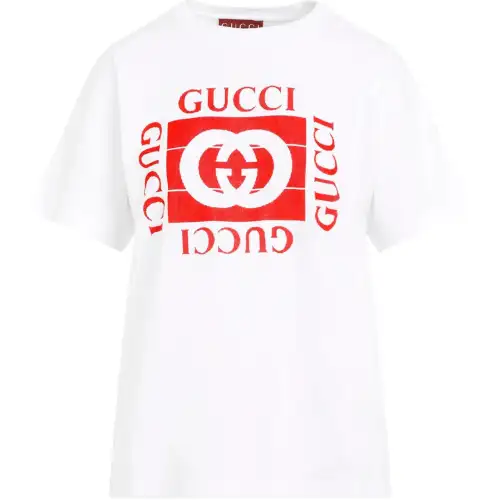 GUCCI Logo Printed Crewneck T-Shirt