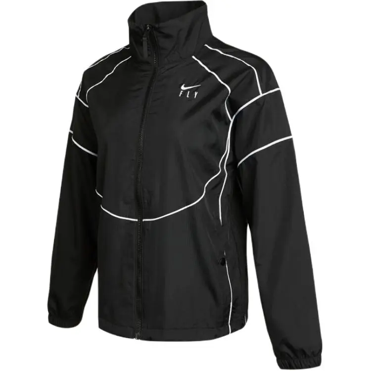 Nike Jackets Women's Black Stand Collar Moderate Other