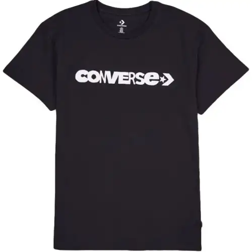 Converse T Shirts Women's Black Crew Neck Moderate Other