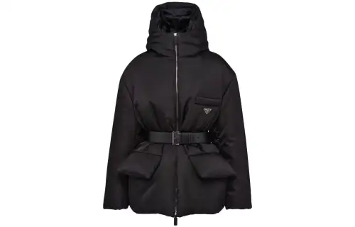 Prada Re-Nylon hooded down jacket