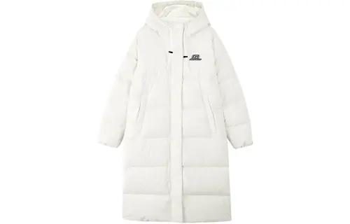Skechers Colorful Down Jackets Women's Marshmallow White Hooded Moderate Other
