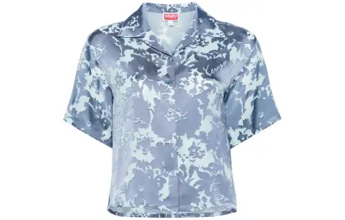 KENZO Pattern-Printed Short-Sleeved Buttoned Shirt