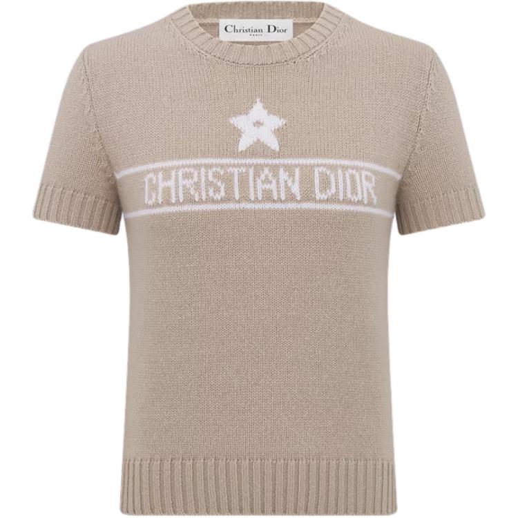 Женская футболка Dior DIOR SS25 (хаки)