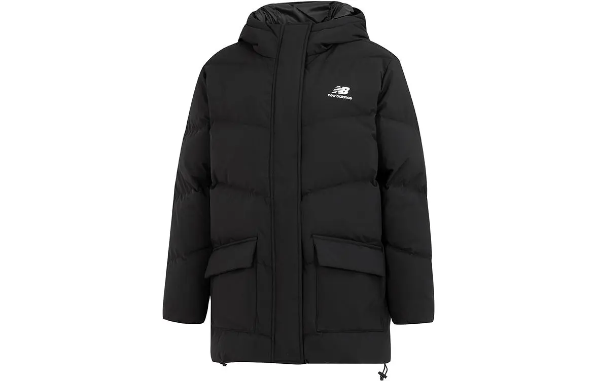 New Balance Down Jackets Women's Black Hooded Moderate Other