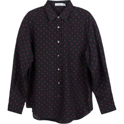 COACH Shirts Women's Black Lapel Moderate Other